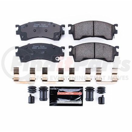 Z23583 by POWERSTOP BRAKES - Z23 EVOLUTION SPORT CARBON-FIBER BRAKE PADS W/ HARDWARE