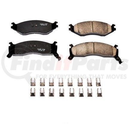 17-521 by POWERSTOP BRAKES - Z17 EVOLUTION CERAMIC BRAKE PADS W/ HARDWARE