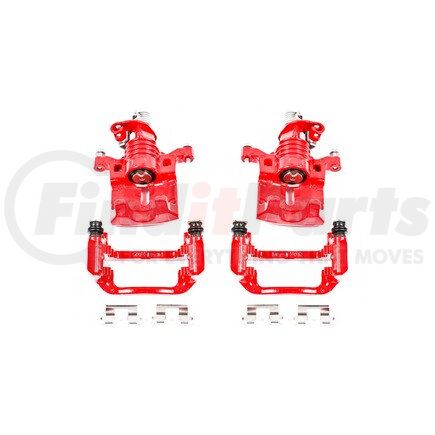 S5010 by POWERSTOP BRAKES - Red Powder Coated Calipers