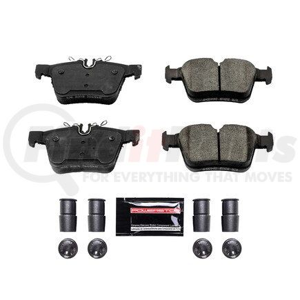 Z231795 by POWERSTOP BRAKES - Z23 EVOLUTION SPORT CARBON-FIBER BRAKE PADS W/ HARDWARE