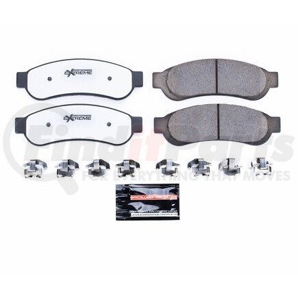 Z36-1334 by POWERSTOP BRAKES - Z36 TRUCK & TOW CARBON-FIBER CERAMIC BRAKE PADS W/ HARDWARE