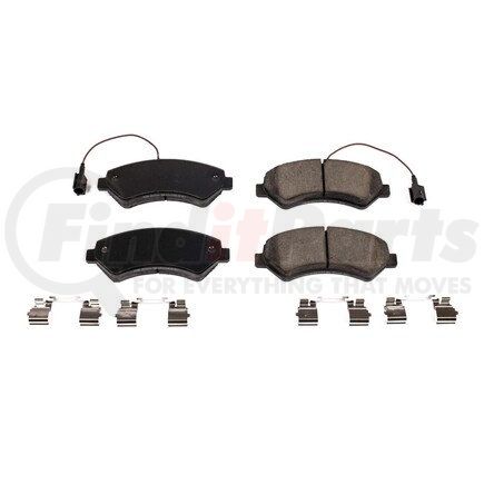 17-1540 by POWERSTOP BRAKES - Z17 EVOLUTION CERAMIC BRAKE PADS W/ HARDWARE