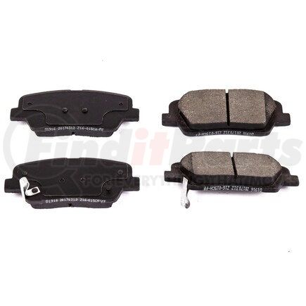 16-1916 by POWERSTOP BRAKES - Z16 EVOLUTION CERAMIC BRAKE PADS