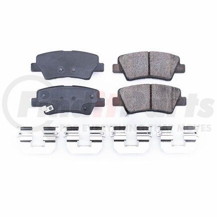 17-1848 by POWERSTOP BRAKES - Z17 EVOLUTION CERAMIC BRAKE PADS W/ HARDWARE