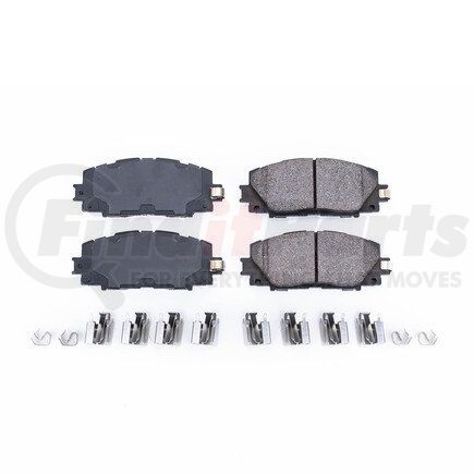 17-1184 by POWERSTOP BRAKES - Z17 EVOLUTION CERAMIC BRAKE PADS W/ HARDWARE