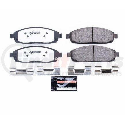 Z36-1080 by POWERSTOP BRAKES - Z36 TRUCK & TOW CARBON-FIBER CERAMIC BRAKE PADS W/ HARDWARE