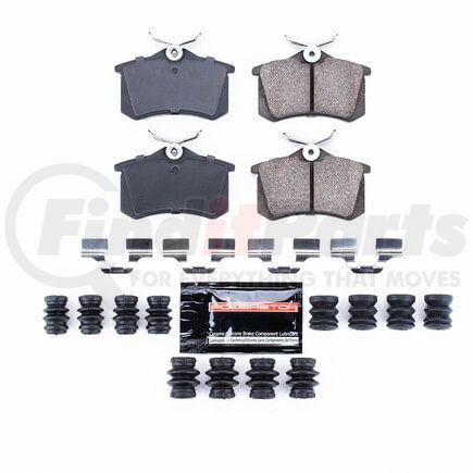 Z23340 by POWERSTOP BRAKES - Z23 EVOLUTION SPORT CARBON-FIBER BRAKE PADS W/ HARDWARE