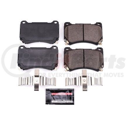 Z231396 by POWERSTOP BRAKES - Z23 EVOLUTION SPORT CARBON-FIBER BRAKE PADS W/ HARDWARE