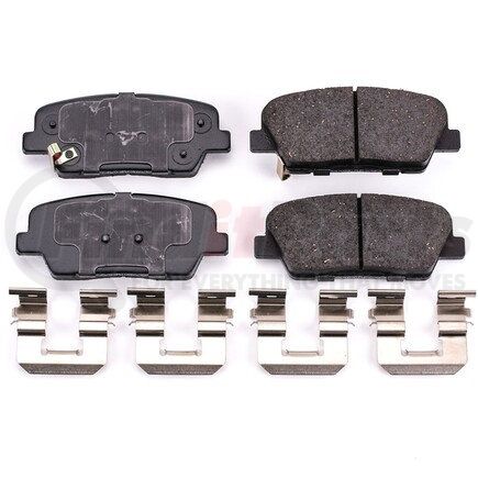 17-1387 by POWERSTOP BRAKES - Z17 EVOLUTION CERAMIC BRAKE PADS W/ HARDWARE