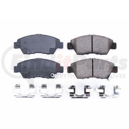 17-621 by POWERSTOP BRAKES - Z17 EVOLUTION CERAMIC BRAKE PADS W/ HARDWARE