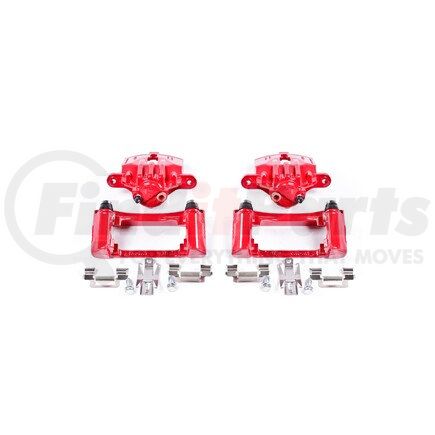 S4696 by POWERSTOP BRAKES - Red Powder Coated Calipers