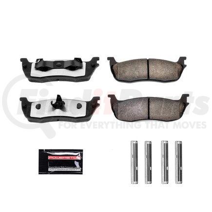 Z36-711 by POWERSTOP BRAKES - Z36 TRUCK & TOW CARBON-FIBER CERAMIC BRAKE PADS W/ HARDWARE