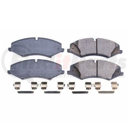 17-1425 by POWERSTOP BRAKES - Z17 EVOLUTION CERAMIC BRAKE PADS W/ HARDWARE