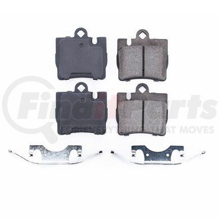 17-848 by POWERSTOP BRAKES - Z17 EVOLUTION CERAMIC BRAKE PADS W/ HARDWARE