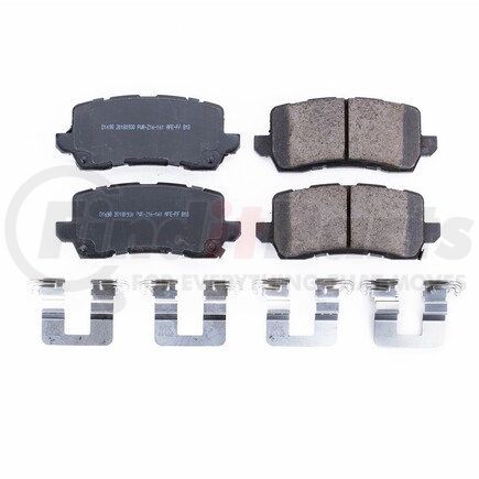 17-1698 by POWERSTOP BRAKES - Z17 EVOLUTION CERAMIC BRAKE PADS W/ HARDWARE