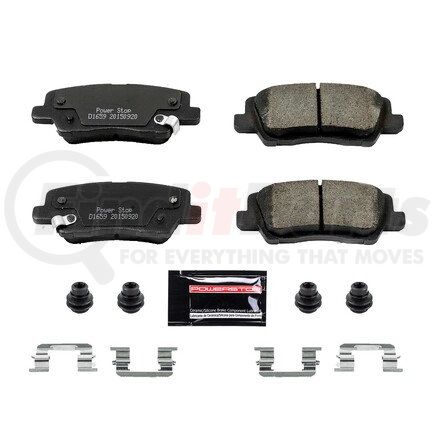 Z231659 by POWERSTOP BRAKES - Z23 EVOLUTION SPORT CARBON-FIBER BRAKE PADS W/ HARDWARE