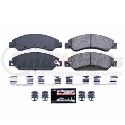 Z231092 by POWERSTOP BRAKES - Z23 EVOLUTION SPORT CARBON-FIBER BRAKE PADS W/ HARDWARE