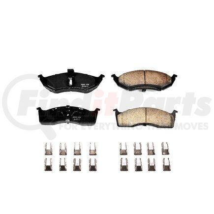 17-642 by POWERSTOP BRAKES - Z17 EVOLUTION CERAMIC BRAKE PADS W/ HARDWARE