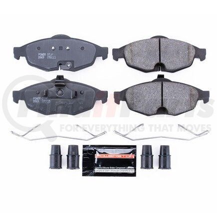 Z23869 by POWERSTOP BRAKES - Z23 EVOLUTION SPORT CARBON-FIBER BRAKE PADS W/ HARDWARE