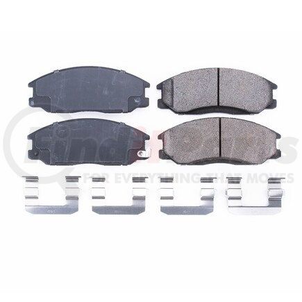 17-864 by POWERSTOP BRAKES - Z17 EVOLUTION CERAMIC BRAKE PADS W/ HARDWARE