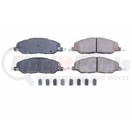 17-1463 by POWERSTOP BRAKES - Z17 EVOLUTION CERAMIC BRAKE PADS W/ HARDWARE