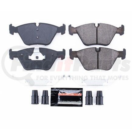 Z23946 by POWERSTOP BRAKES - Z23 EVOLUTION SPORT CARBON-FIBER BRAKE PADS W/ HARDWARE