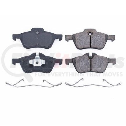 17-939 by POWERSTOP BRAKES - Z17 EVOLUTION CERAMIC BRAKE PADS W/ HARDWARE