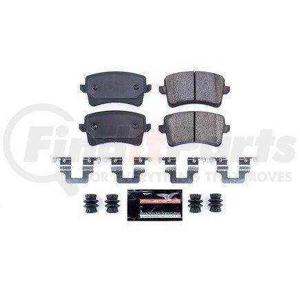 Z231386 by POWERSTOP BRAKES - Z23 EVOLUTION SPORT CARBON-FIBER BRAKE PADS W/ HARDWARE