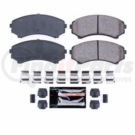 Z23867 by POWERSTOP BRAKES - Z23 EVOLUTION SPORT CARBON-FIBER BRAKE PADS W/ HARDWARE