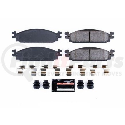 Z231376 by POWERSTOP BRAKES - Z23 EVOLUTION SPORT CARBON-FIBER BRAKE PADS W/ HARDWARE