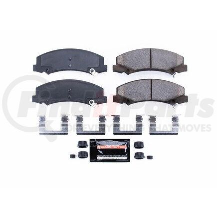 Z231159 by POWERSTOP BRAKES - Z23 EVOLUTION SPORT CARBON-FIBER BRAKE PADS W/ HARDWARE