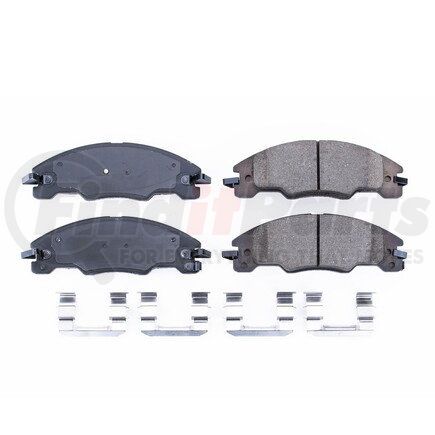 17-1339 by POWERSTOP BRAKES - Z17 EVOLUTION CERAMIC BRAKE PADS W/ HARDWARE