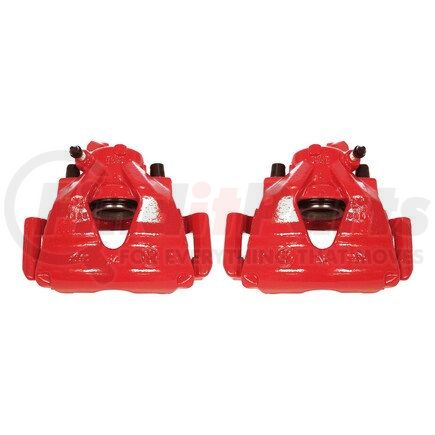 S2014 by POWERSTOP BRAKES - Red Powder Coated Calipers