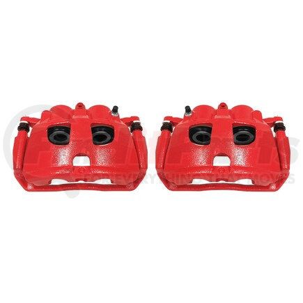 S5174 by POWERSTOP BRAKES - Red Powder Coated Calipers