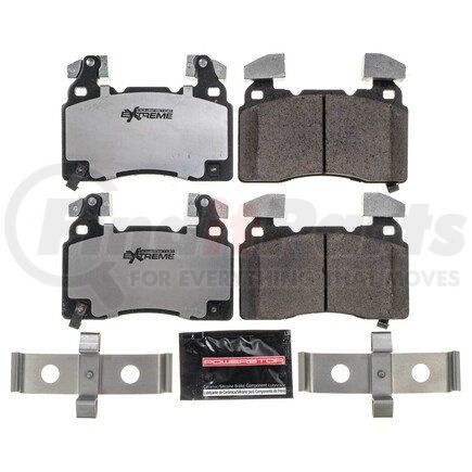 Z261474A by POWERSTOP BRAKES - Z26 STREET PERFORMANCE CARBON-FIBER CERAMIC BRAKE PADS W/ HARDWARE