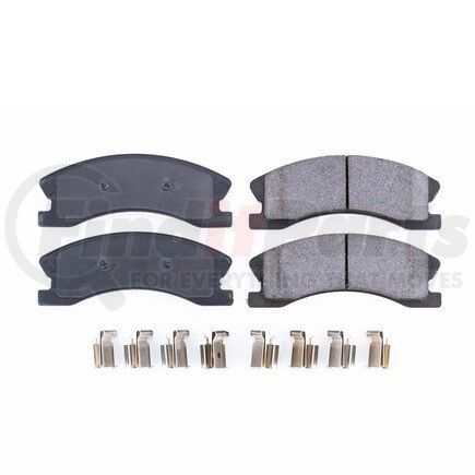 17-945 by POWERSTOP BRAKES - Z17 EVOLUTION CERAMIC BRAKE PADS W/ HARDWARE