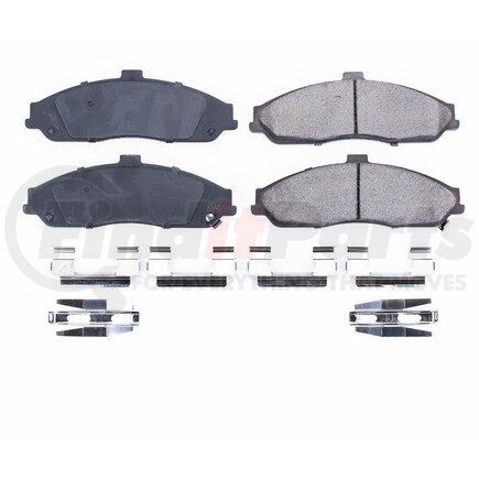 17-731 by POWERSTOP BRAKES - Z17 EVOLUTION CERAMIC BRAKE PADS W/ HARDWARE