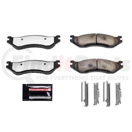 Z36-966 by POWERSTOP BRAKES - Z36 TRUCK & TOW CARBON-FIBER CERAMIC BRAKE PADS W/ HARDWARE