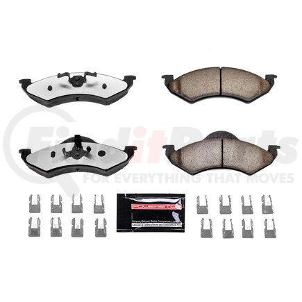 Z36820 by POWERSTOP BRAKES - Z36 TRUCK & TOW CARBON-FIBER CERAMIC BRAKE PADS W/ HARDWARE