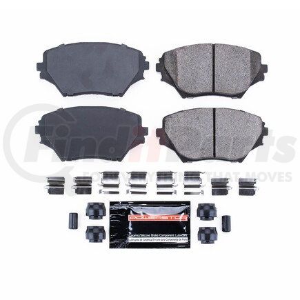 Z23862 by POWERSTOP BRAKES - Z23 EVOLUTION SPORT CARBON-FIBER BRAKE PADS W/ HARDWARE