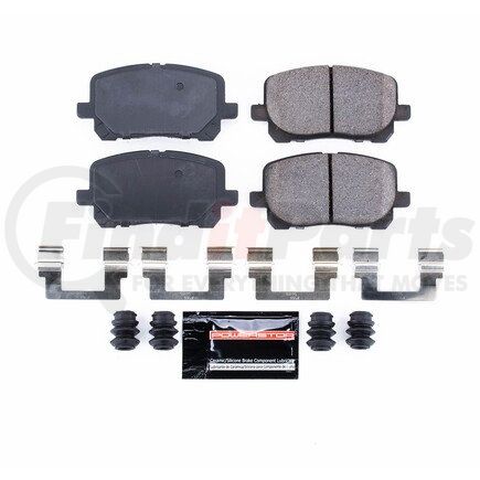 Z23923 by POWERSTOP BRAKES - Z23 EVOLUTION SPORT CARBON-FIBER BRAKE PADS W/ HARDWARE