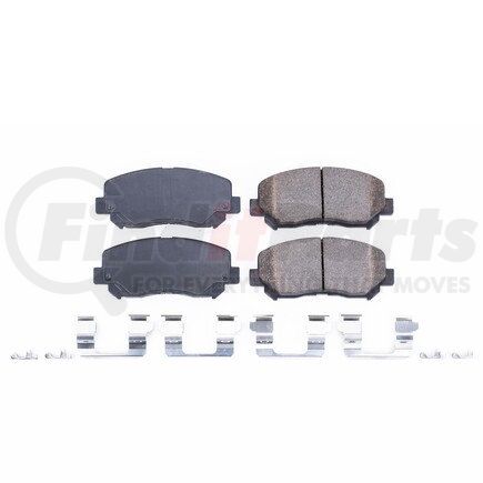 17-1640A by POWERSTOP BRAKES - Z17 EVOLUTION CERAMIC BRAKE PADS W/ HARDWARE