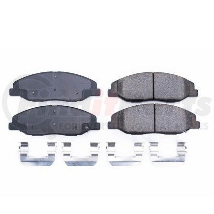 17-1332 by POWERSTOP BRAKES - Z17 EVOLUTION CERAMIC BRAKE PADS W/ HARDWARE