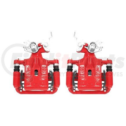 S5002 by POWERSTOP BRAKES - Red Powder Coated Calipers