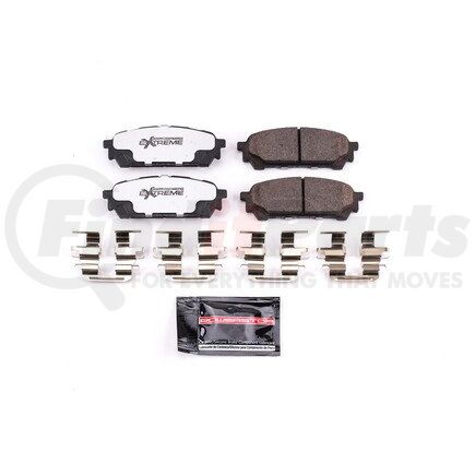 Z261004 by POWERSTOP BRAKES - Z26 STREET PERFORMANCE CARBON-FIBER CERAMIC BRAKE PADS W/ HARDWARE