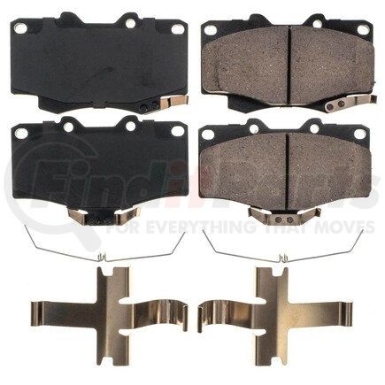 17-436 by POWERSTOP BRAKES - Z17 EVOLUTION CERAMIC BRAKE PADS W/ HARDWARE