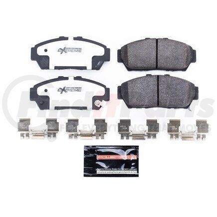 Z26617 by POWERSTOP BRAKES - Z26 STREET PERFORMANCE CARBON-FIBER CERAMIC BRAKE PADS W/ HARDWARE