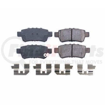 17-1088 by POWERSTOP BRAKES - Z17 EVOLUTION CERAMIC BRAKE PADS W/ HARDWARE