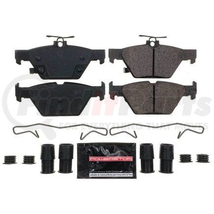 Z231808 by POWERSTOP BRAKES - Z23 EVOLUTION SPORT CARBON-FIBER BRAKE PADS W/ HARDWARE