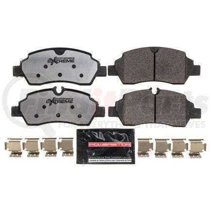 Z36-1775 by POWERSTOP BRAKES - Z36 TRUCK & TOW CARBON-FIBER CERAMIC BRAKE PADS W/ HARDWARE